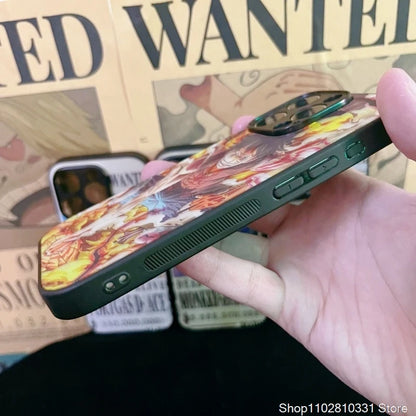 3D illusion One Piece Luffy Nika Phone Case For iPhone