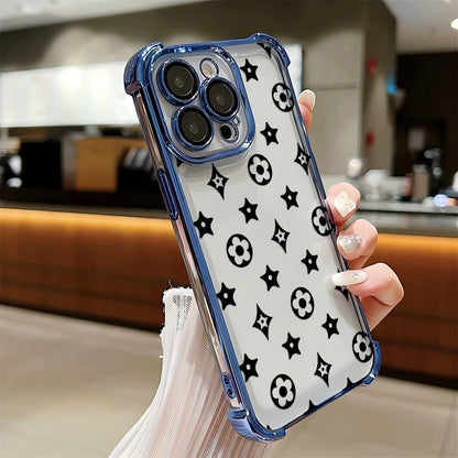 Luxury Fashion Design Floral Star Pattern Phone Case For iPhone