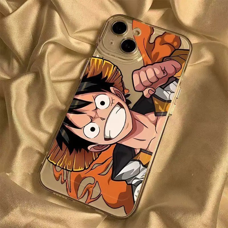 3D One Piece Zoro Luffy Phone Case For iPhone