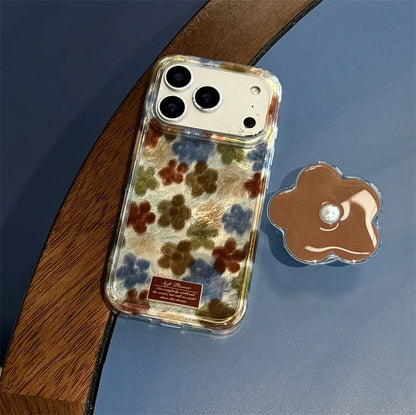 Fashion Oil Painting Flower Phone Case For iPhone