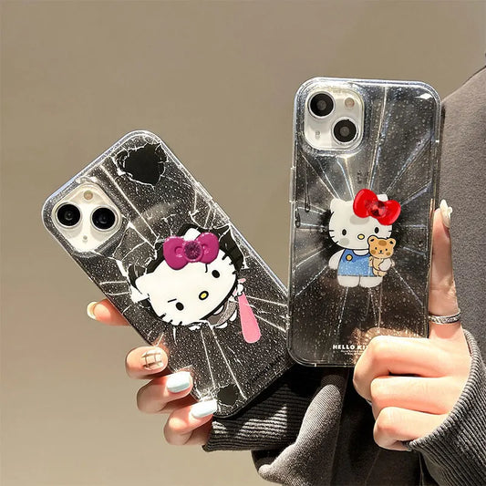 Hello Kitty Stand Phone Case For iPhone