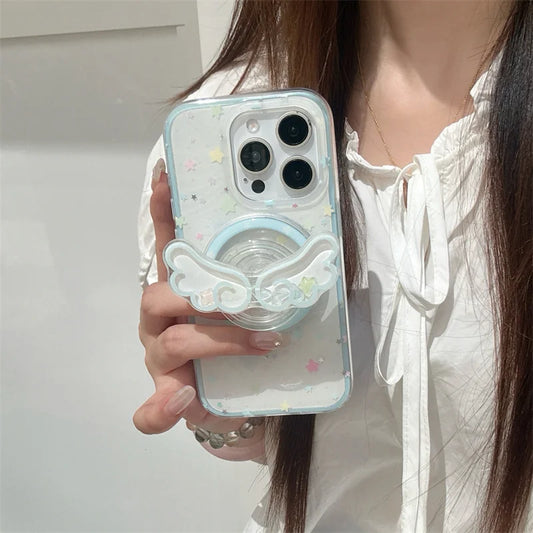Glitter Color Star Magnetic Phone Case