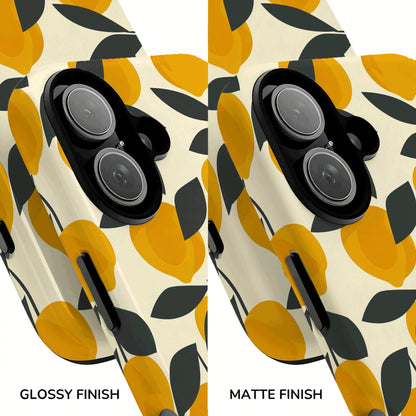 Lemon Branch Print Phone Case For iPhone