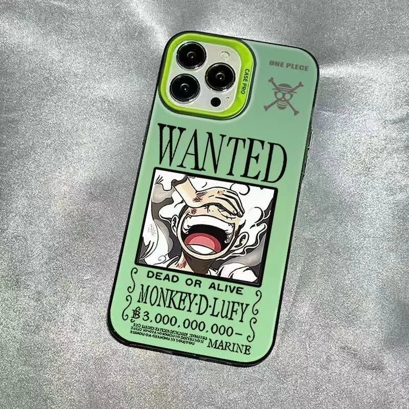One Piece Luffy Model Wanted Phone Case  For iPhone