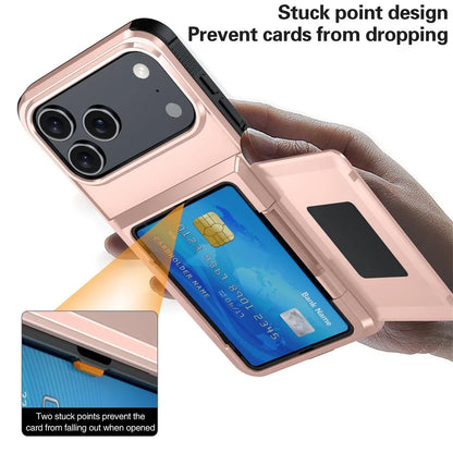 Heavy Duty Wallet Card Slot Phone Case For iPhone