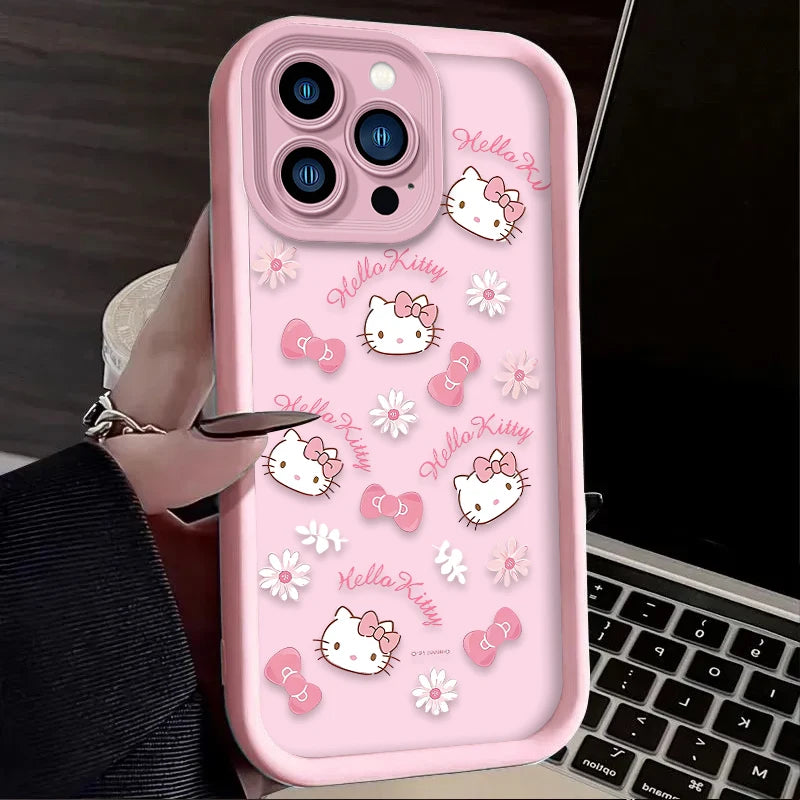 Cute Cartoon Hello Kitty Case For iPhone