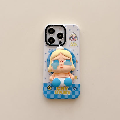 Korean Cute Plaid Pattern Girl Magnetic Phone Case For iPhone
