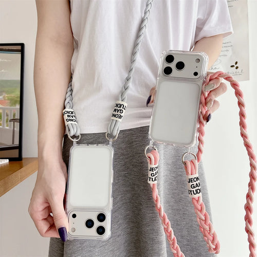 Crossbody Transparent  Phone Case For iPhone