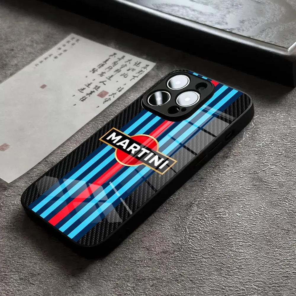MartiniES Racing Horizontal Stripe Phone Case For iPhone
