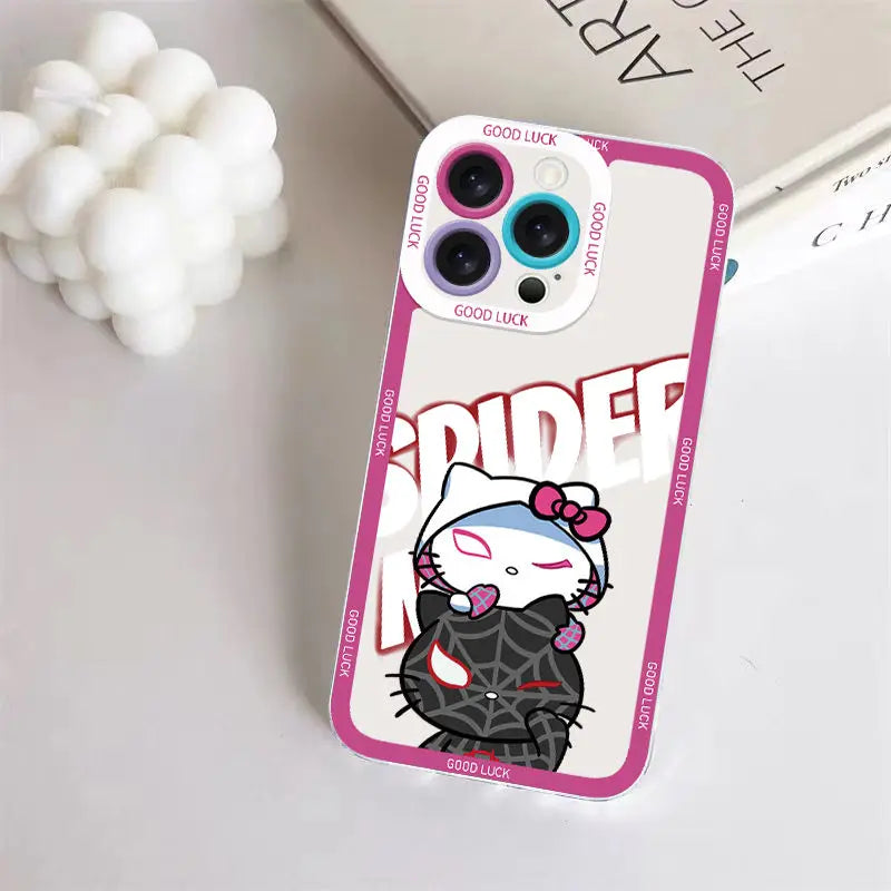 Spider Man Hello Kitty Phone Case For iPhone