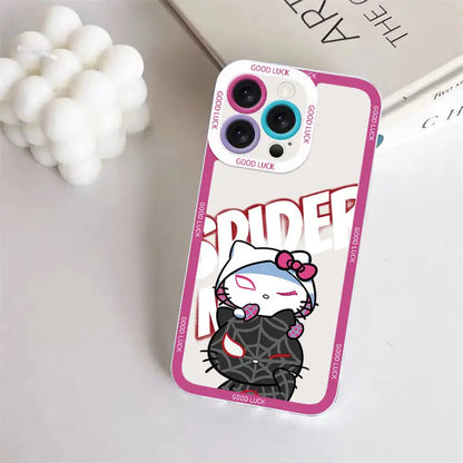 Spider Man Hello Kitty Phone Case For iPhone