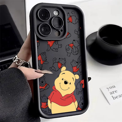 Cartoon Winnies The Pooh Bear Phone Case For iPhone