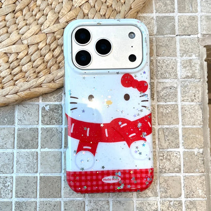 Big Face Star Kitty Red Shockproof Anti Drop Phone Case