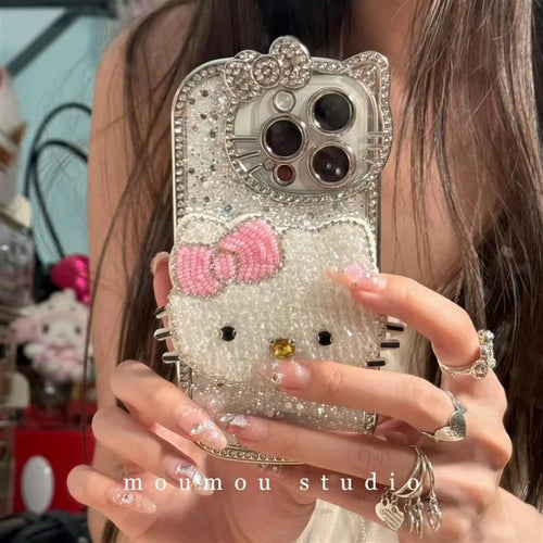 Luxury Hello Kitty Shinny Diamonds Original Case For iPhone