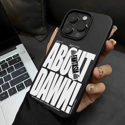 English Letter Label Trendy Phone Case