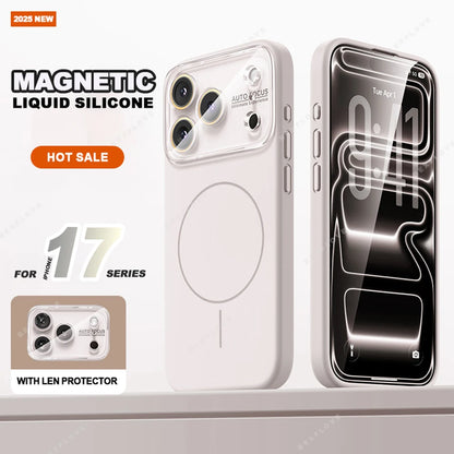 Big Window Magnetic Phone Case For iPhone