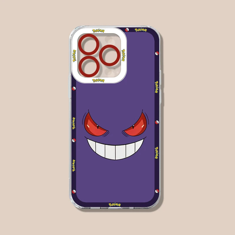 Pikachu Gengar Charmander Squirtle Cute Case For iPhone