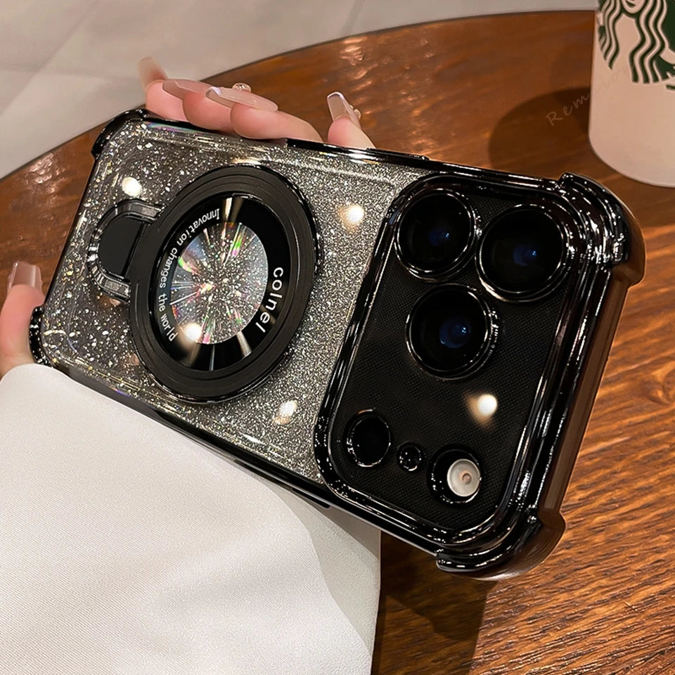 Magnetic Stand Phone Case For iPhone