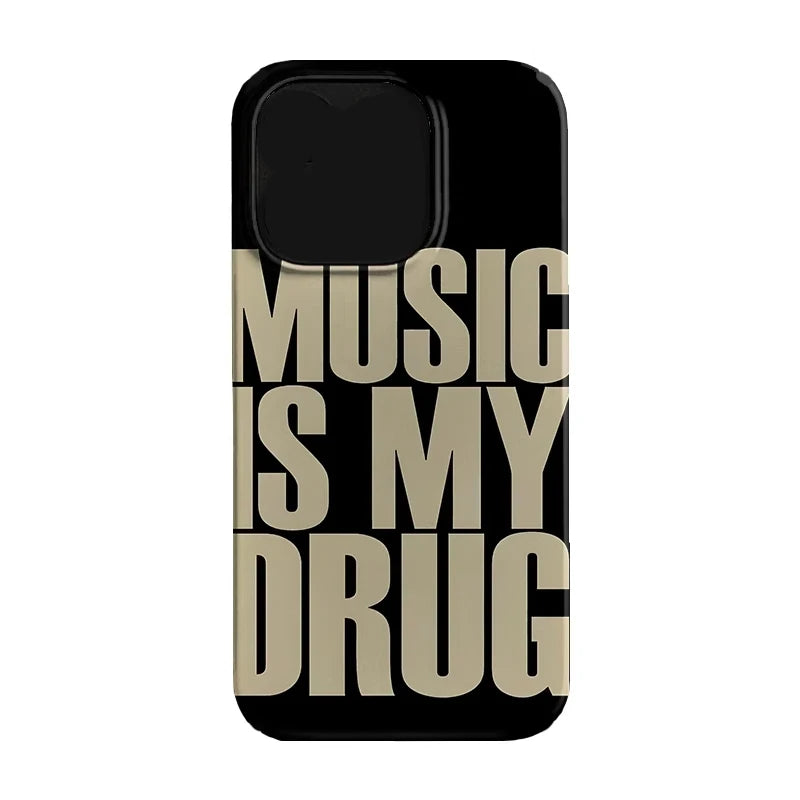 Love Music English Trendy Y2K Art Personalized Creative Phone Case