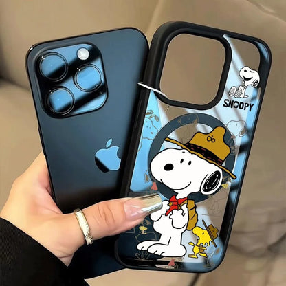 New Anime Snoopy Magsafe Phone Case Protective Cover For iPhone