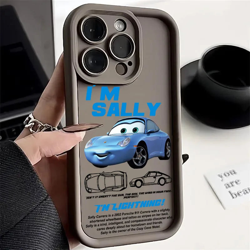 Lightning McQueen Sally Disney Phone Case For iPhone
