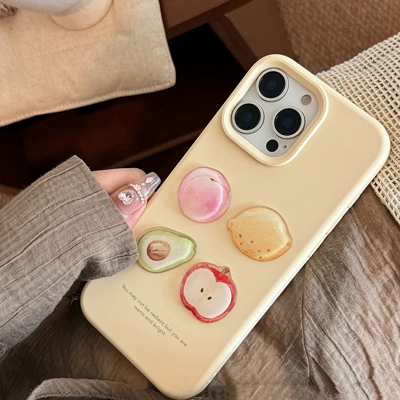 Cute Lovely 3D Fruit Soft Phone Case