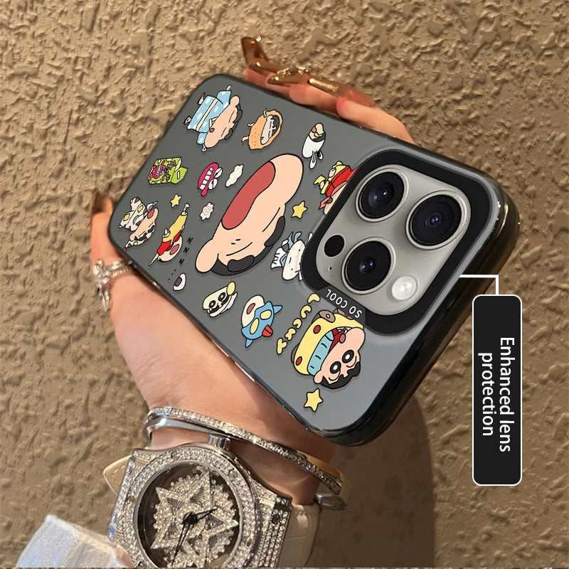 Lovely Crayon Shin-chans Frosted Case For iPhone