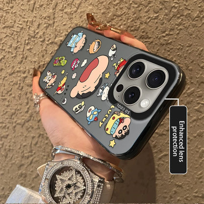 Lovely Crayon Shin-chans Frosted Case For iPhone