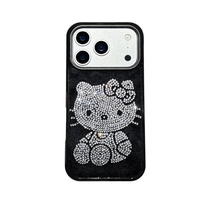 Winter Luxury Diamond Hello Kitty Sparkling Phone Case For iPhone