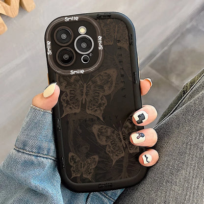 Butterfly Glossy Soft Cover Phone Case
