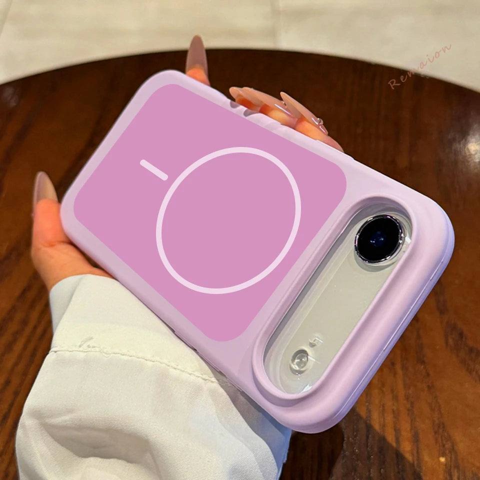 Magnetic Liquid Silicone Phone Case For iPhone