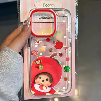 Ins Cute Monchhichis Phone Case For iPhone