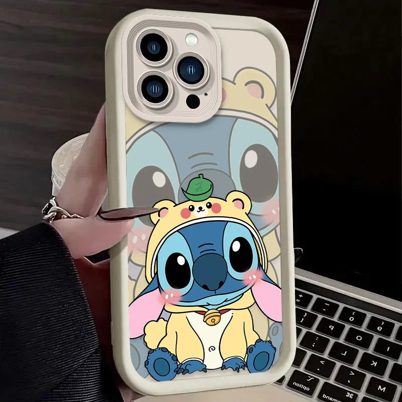 Cute Playful Stitch Phone Case For iPhone