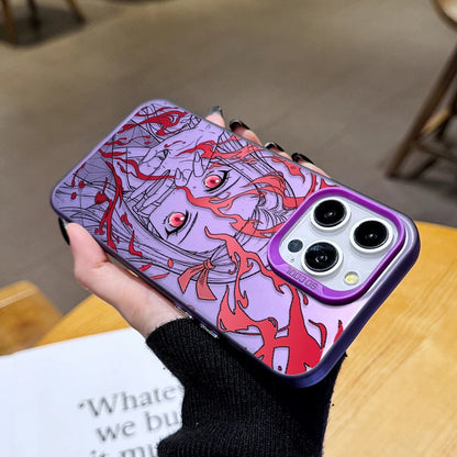 Anime Zenitsu Nezuko Demon Slayer Phone Case For iPhone