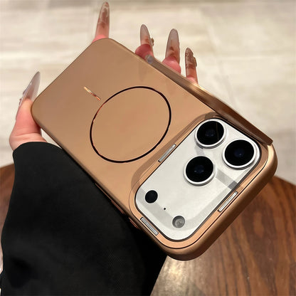 Luxury Lens Bracket For Magsafe Magnetic Wireless Charge Phone Case For iPhone