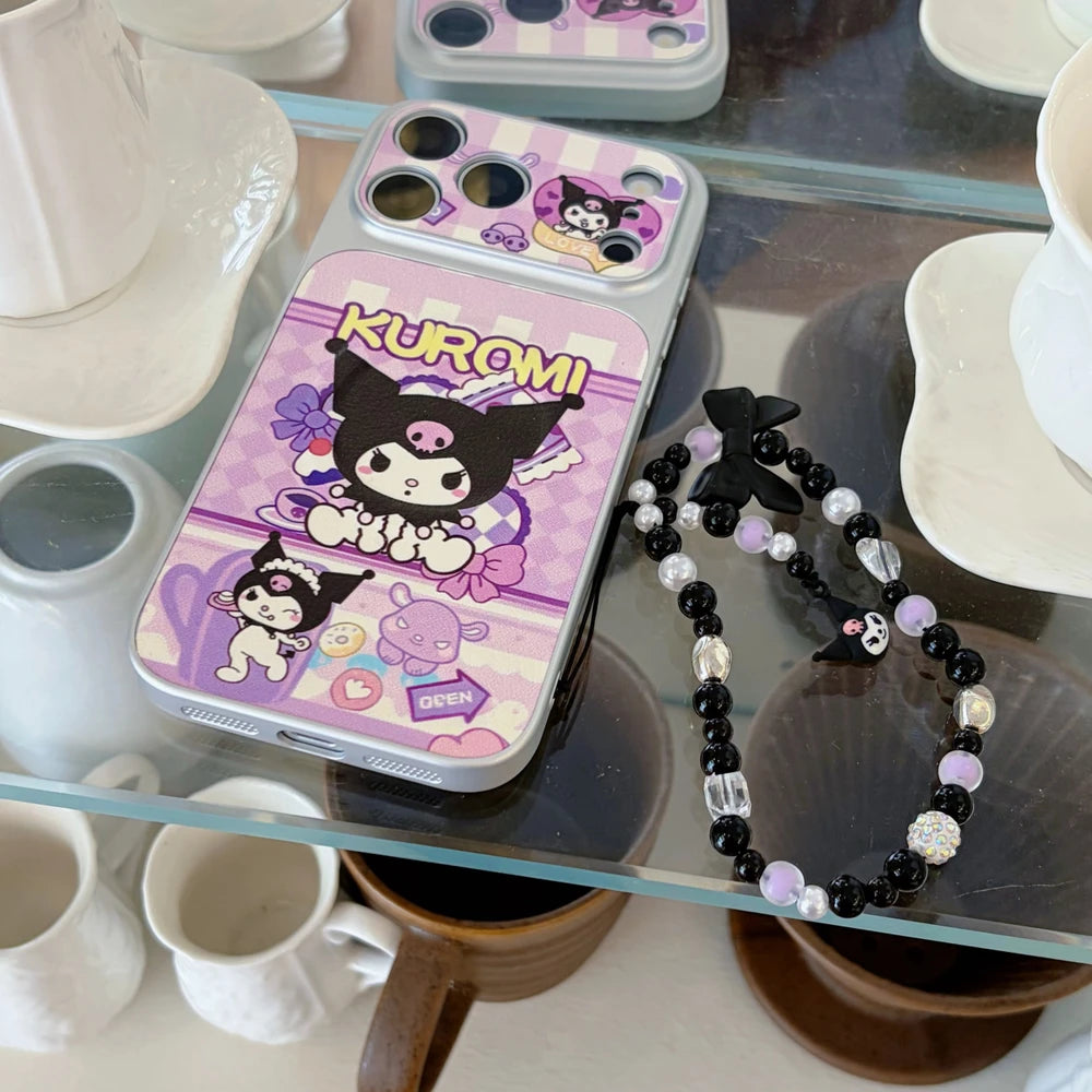 Magnetic Holder Magsafe Wireless Charge Cute Sanrio Melody Kuromi Phone Case For iPhone