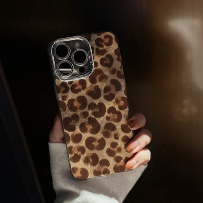 Luxury Bling Glitter Leopard Print with Lanyard Phone Case For iPhone