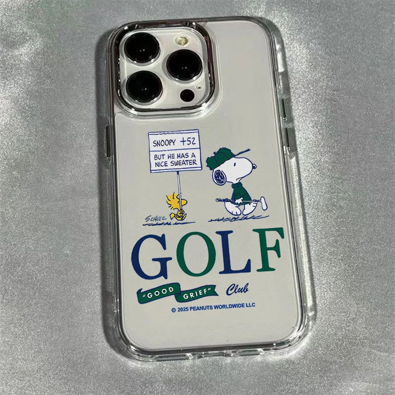 New Sport Snoopys Green Phone Case For iPhone