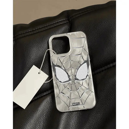 Spider Web Marvel Spider Man Fox Tail Pattern Phone Case For iPhone