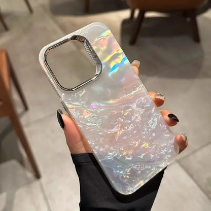Aurora Glitter Shell Case  For iPhone