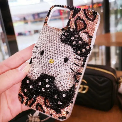 Y2K Hello Kitty Iphone Rhinestones Phone Case Sanrioed Kawaii For iPhone