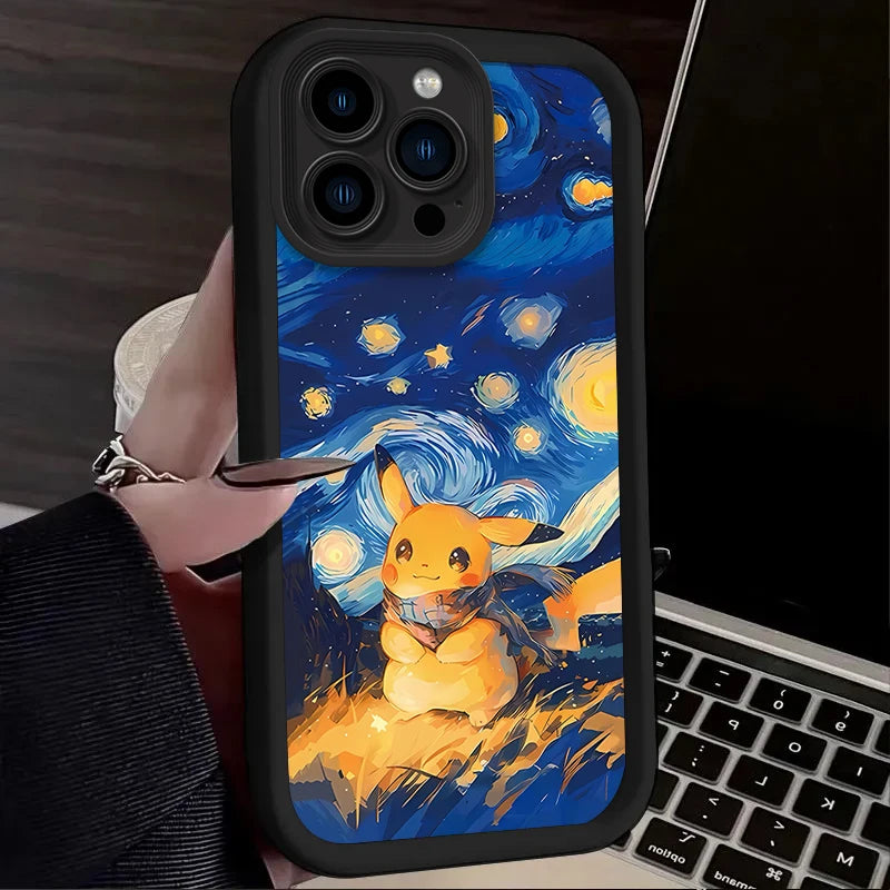 Lovely Pokemon Starry Sky Case For iPhone