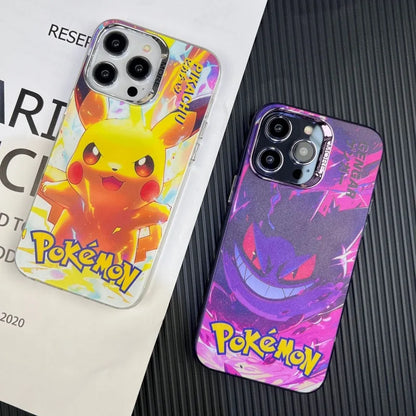 HD Pikachu Gengar Pokemons Phone Case For iPhone