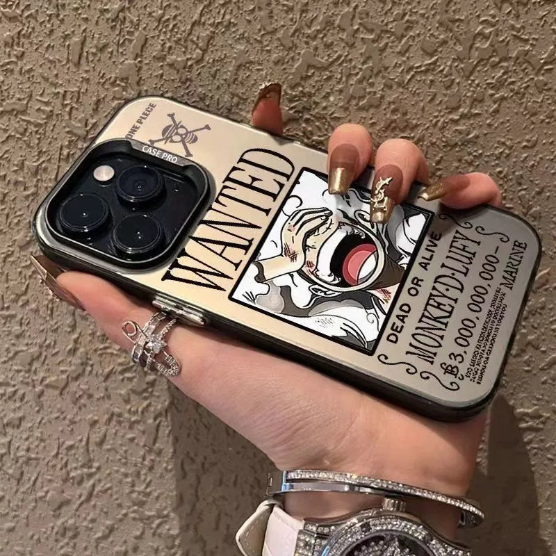 One Piece Luffy Model Wanted Phone Case  For iPhone