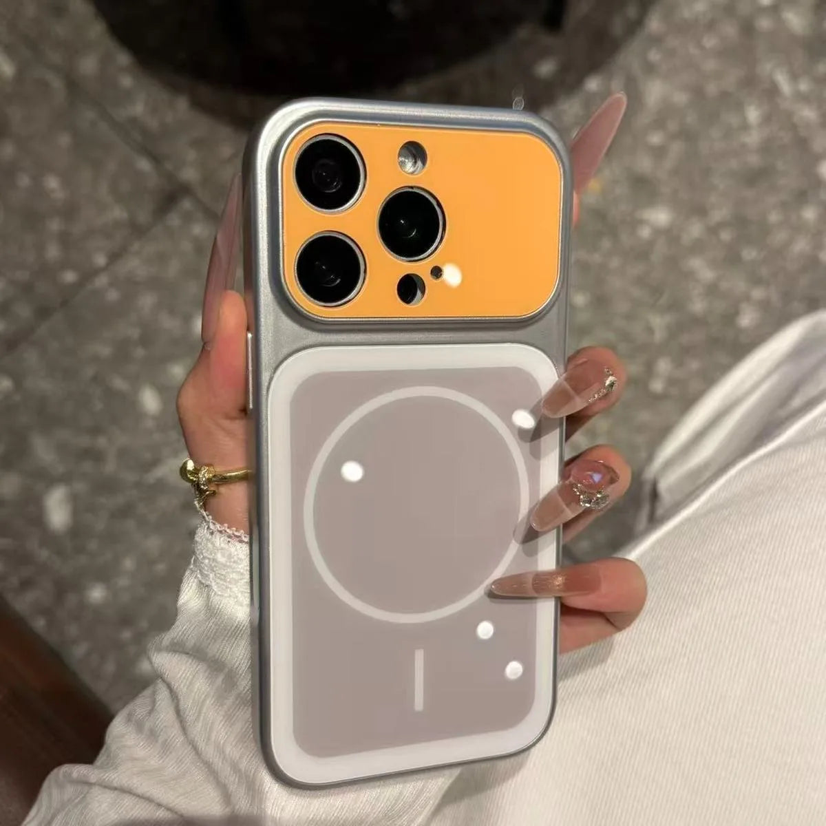 For Magsafe Candy Color Contrast Case For iPhone