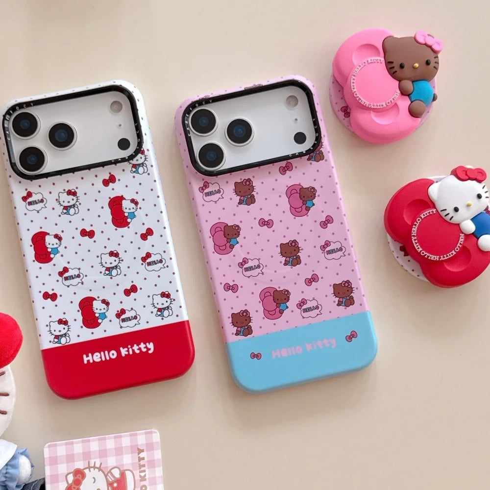 Fashion Cute Kitty Holding Bow Tie Phone Case For iPhone