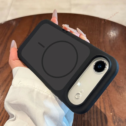 Magnetic Liquid Silicone Phone Case For iPhone