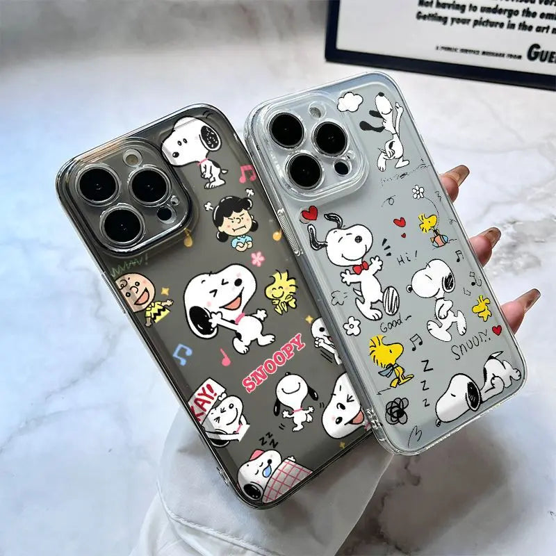 New Creative Cartoon Snoopy TPU Mobile Phone Case Suitable For iPhone