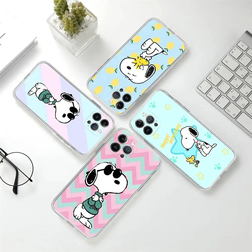 Cartoon Lovely Snoopies Phone Case For iPhone