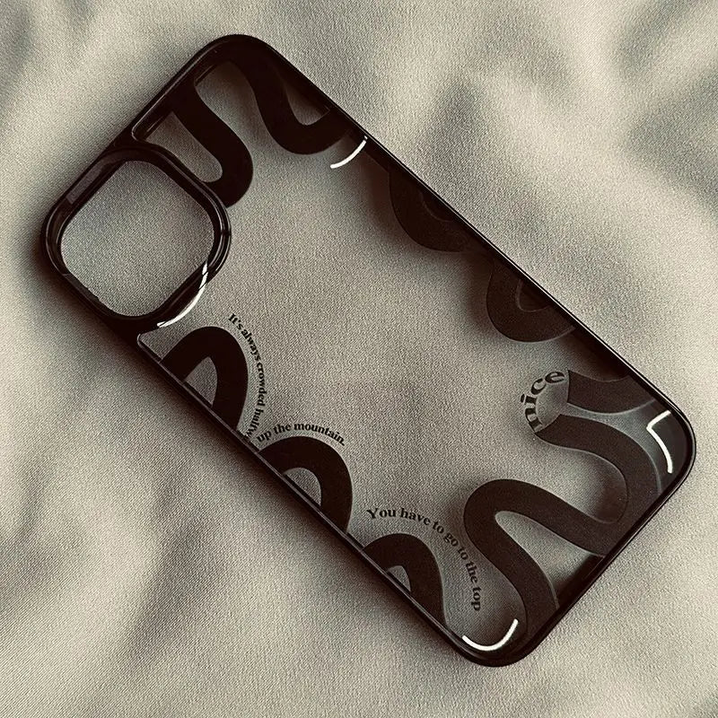 Cool Black Snake Clear Phone Case